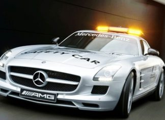 The SLS Mercedes F1 pace car